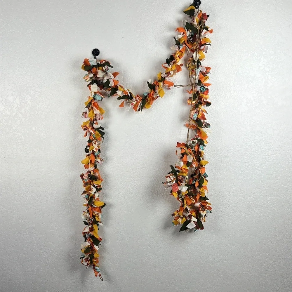 Fall Autumn Pumpkin Fabric‎ Garland Wall Decor 10feet long Holiday Decoration